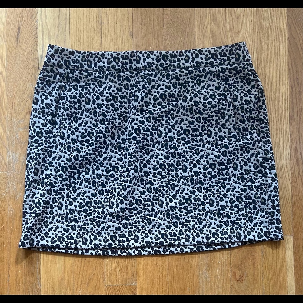 Cheetah print skirt